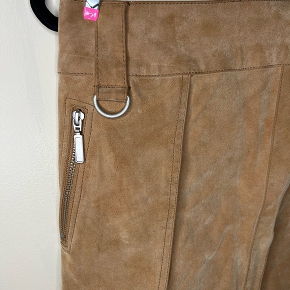 Free People Women Camel Brown Skirt Carson Utility Faux Wrap Style US 2 - Picture 3 of 11